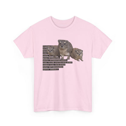 Hyrax Taxonomic Hierarchy  Unisex Heavy Cotton Tee  For The Distinguished Awawa Lover