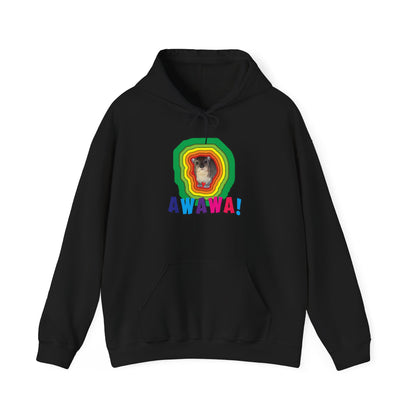 Vibrant Hyrax Hoodie, Cozy Sweatshirt, Gift for Pet Lovers, Fun Casual Wear, Unisex Hooded Sweatshirt