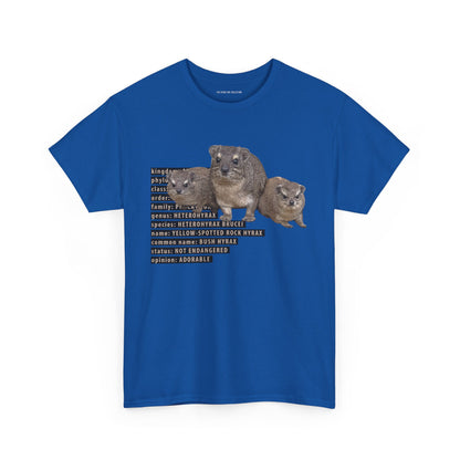 Hyrax Taxonomic Hierarchy - Unisex Heavy Cotton Tee - For The Distinguished Awawa Lover