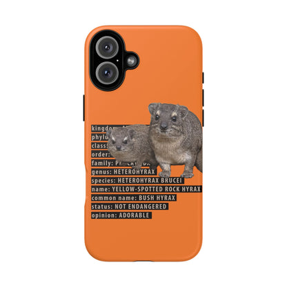 Hyrax Taxonomic Hierarchy Phone Cases